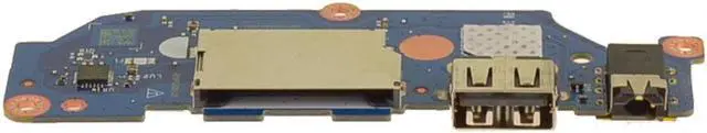 Alt view image 4 of 4 - Dell OEM Inspiron 3530 USB Audio Port SD Card Reader IO Circuit Board XJDDJ