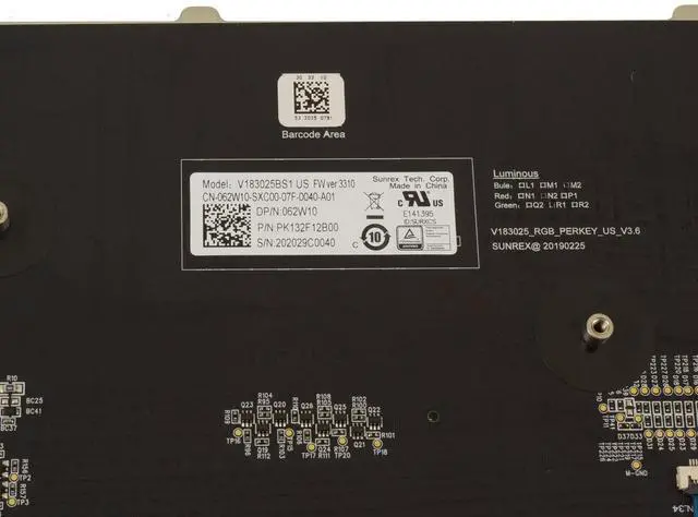 Alt view image 3 of 3 - New OEM Alienware Area-51m Backlit Laptop Keyboard Assembly 62W10