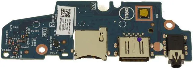 Alt view image 2 of 4 - Dell OEM Inspiron 7415 5410 2-in-1 Power Button USB Audio Port IO  WMVMV