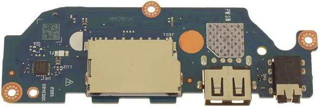 Alt view image 3 of 3 - Dell OEM Inspiron 3535 USB Audio Port SD Card Reader IO Circuit Board 041GF