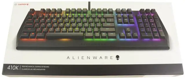 Alt view image 12 of 18 - Alienware Low-Profile RGB Gaming Keyboard AW410K: Alienfx Per Key RGB LED - Cherry MX Brown Switches