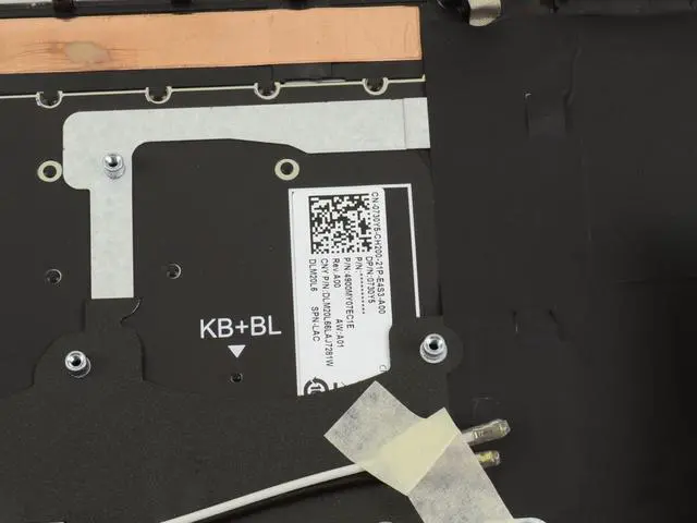 Alt view image 4 of 6 - New Spanish Dell OEM Inspiron 5330 Palmrest Backlit Keyboard Assembly WLAN 74F38