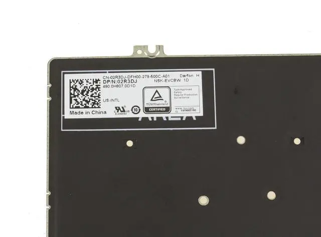 Alt view image 3 of 3 - New Dell OEM Latitude 5300 2-in-1 Chromebook Keyboard  Backlight US INTL 2R3DJ