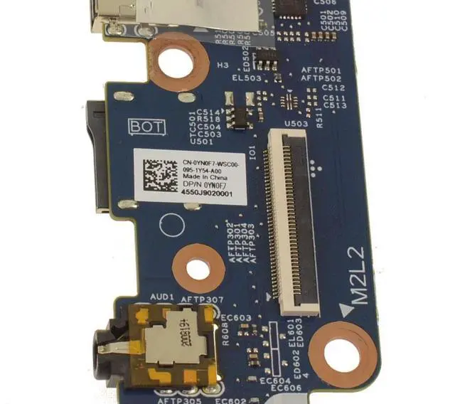 Alt view image 4 of 4 - Dell YN0F7 Right Side I/O USB, Audio Daughterboard for Latitude 3310 2-In-1 Laptop