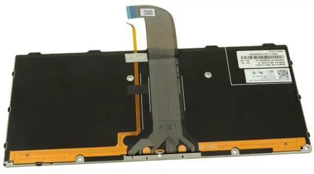 Alt view image 3 of 3 - Dell 186TV (Dell M14SSFRW) Laptop Keyboard - 82 Keys - Internal - Backlit - English-US QWERTY - Ribbon Cables - Black