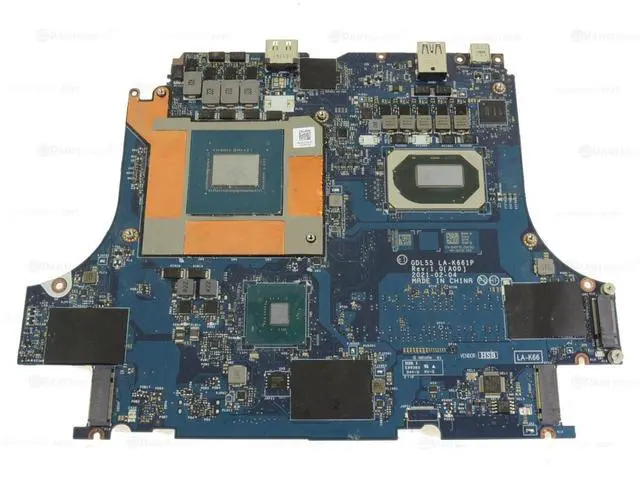 Alt view image 2 of 5 - Dell G15 5510 H0F1D Gaming Laptop Motherboard - Intel i7-10870H - CPU Nvidia Geforce Rtx 3060 - 6GB GDDR6 - Dual-channel - DDR4 So-DIMM Compatible