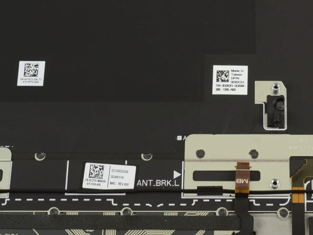Alt view image 8 of 8 - Dell H7J9K Laptop Keyboard Assembly - 79 Keys - Backlit - US English - QWERTY - Palmrest