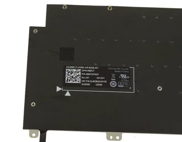 Alt view image 4 of 4 - Dell NM7JT M23xsc-bnfzl Replacement Laptop Keyboard - 64 Keys - US English - Black