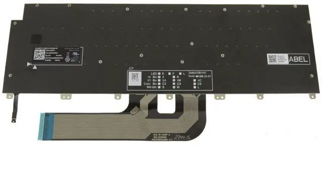 Alt view image 3 of 4 - Dell NM7JT M23xsc-bnfzl Replacement Laptop Keyboard - 64 Keys - US English - Black