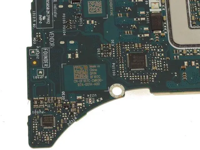 Alt view image 3 of 5 - Dell F1R7C Laptop Motherboard - Intel Core i7-8706G - 16 GB DDR4 - AMD Radeon RX Vega M GL 4 GB DDR4 Discrete Graphics