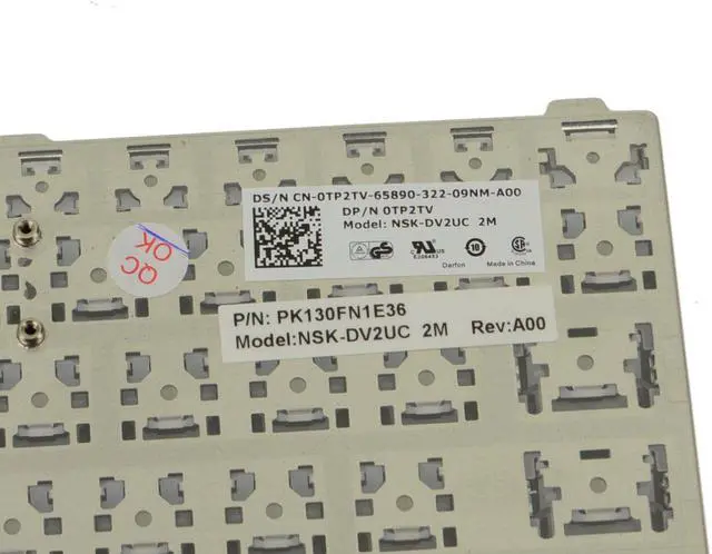 Alt view image 2 of 6 - French-English Dell OEM Latitude E6430 E5430 E6330 Laptop Laptop Keyboard TP2TV