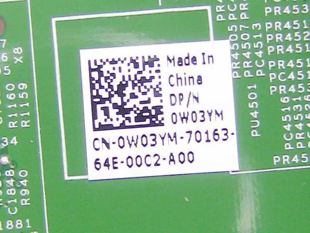 Alt view image 4 of 11 - Dell OEM Inspiron 20 3052 All-In-One Intel Celeron 1.6 gHz Motherboard W03YM