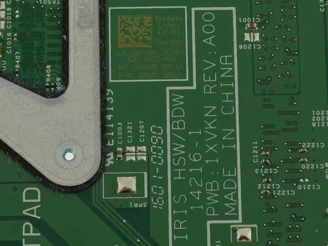 Alt view image 4 of 6 - Dell OEM Inspiron 3558 System Board 2.0GHz Core i3 CPU Intel  Motherboard MY4NH