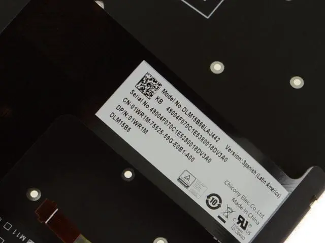 Alt view image 3 of 3 - New Spanish Dell OEM Chromebook 13 7310 Laptop Teclado Keyboard 1WR1M