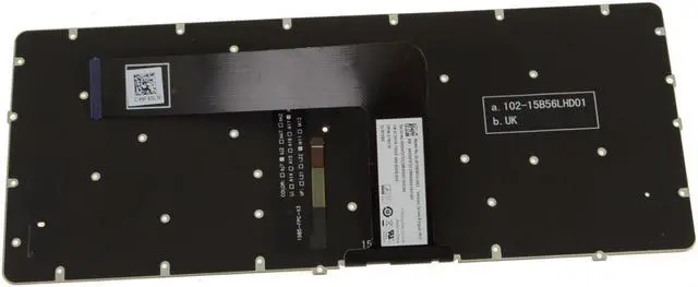 Alt view image 2 of 6 - New French English Dell OEM Chromebook 13 7310 Laptop Keyboard 7XHY9