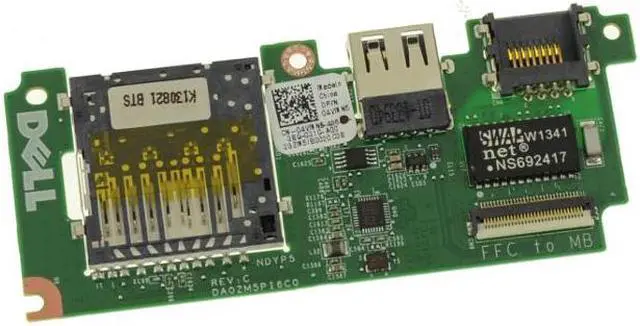 Main image of Dell OEM Inspiron 3135 USB SD Card Reader IO Circuit Board 4VMN5