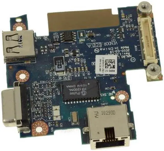 Main image of Dell OEM Latitude E4310 USB VGA IO Circuit Board F9M7D