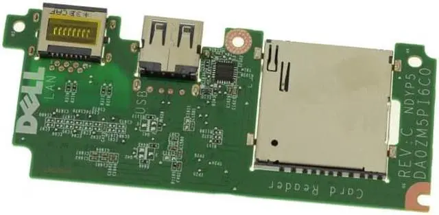 Alt view image 5 of 5 - Dell OEM Inspiron 3135 USB SD Card Reader IO Circuit Board 4VMN5