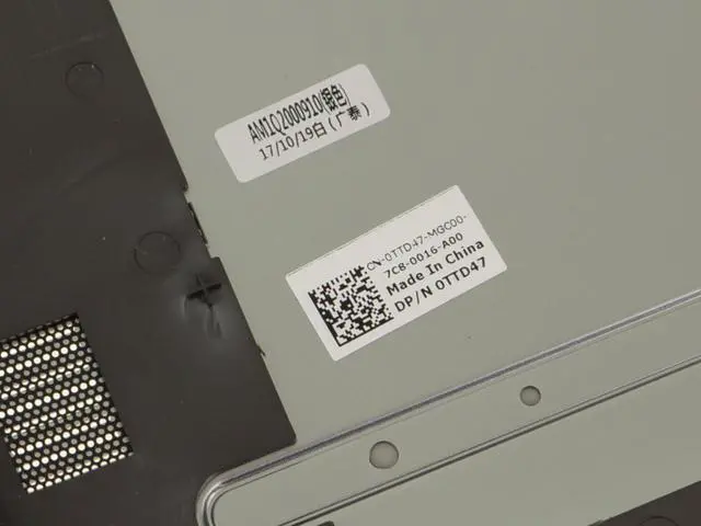 Alt view image 3 of 5 - New Dell OEM Inspiron 7560 Laptop Base Bottom Cover Assembly TTD47