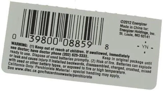 Alt view image 3 of 3 - Dell OEM Energizer CR2032 CMOS BIOS 3V Lithium Coin Battery for Battery CR2032