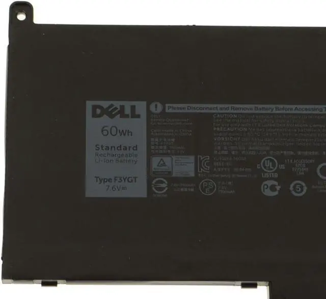 Alt view image 2 of 17 - New  Dell OEM Original Latitude 7480 7280 4-Cell 60Wh Laptop Battery F3YGT