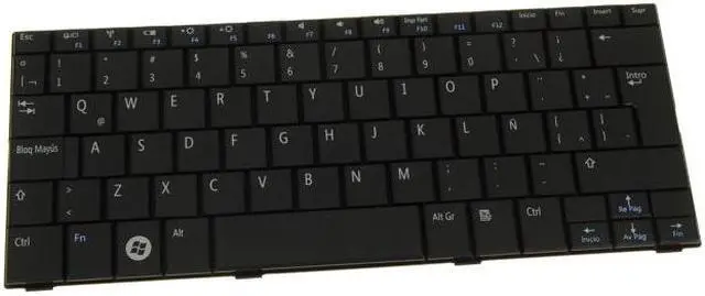 Main image of New Spanish Dell OEM Inspiron Mini 10 1010 Laptop Keyboard R952N