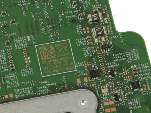 Alt view image 3 of 4 - Dell OEM Latitude 13 3379 System Board Intel Core i5 2.4GHz  Motherboard 4C6W0