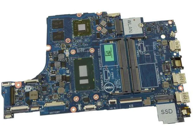 Main image of Dell Inspiron 5770 Motherboard w/ Intel i7-8550U 1.8Ghz CPU Y8YF0