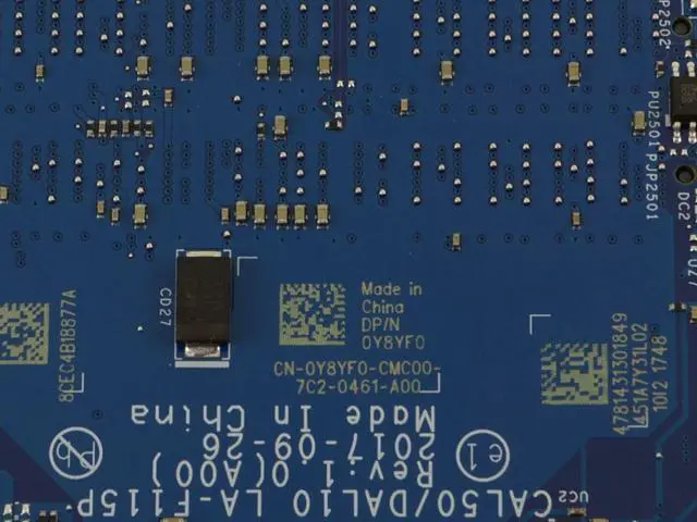 Alt view image 4 of 4 - Dell Inspiron 5770 Motherboard w/ Intel i7-8550U 1.8Ghz CPU Y8YF0