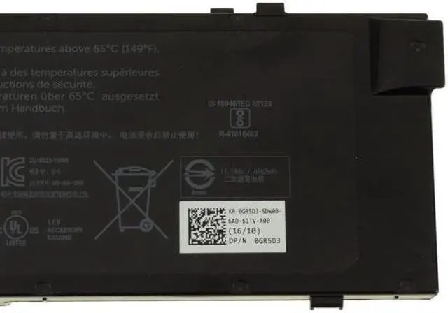 Alt view image 5 of 12 - New Dell Original Precision 7510 17 7710 6-cell 72Wh OEM Battery T05W1