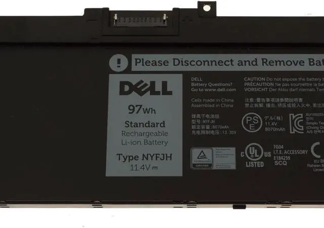Alt view image 2 of 5 - Dell OEM Original Precision 7530 7730 7540 7740 6-Cell 97Wh Battery NYFJH