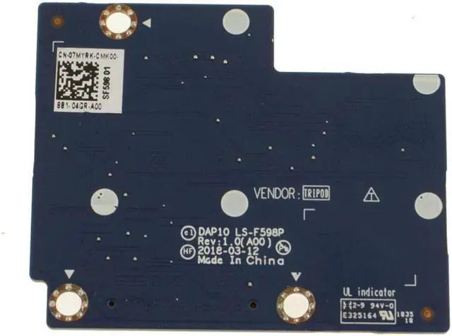 Alt view image 2 of 2 - Dell OEM Precision 7530 Battery Connector Circuit Board 7MYRK