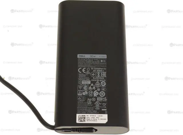 Alt view image 5 of 14 - New Dell OEM 90-watt AC Power Adapter Charger USB Type-C 90W TDK33 R2M8K