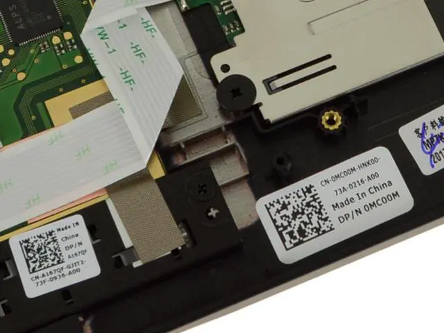 Alt view image 2 of 7 - Dell OEM Latitude 5289 7389 2-in-1 Palmrest Touchpad Touchpad Palmrest MC00M