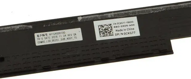Alt view image 3 of 7 - Dell OEM Latitude 5580 Precision 3520 15.6" LCD Front Trim LCD Trim Bezel CKG77