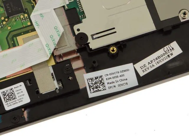 Alt view image 3 of 9 - Dell OEM Latitude 5289 7389 2-in-1 EMEA Palmrest Touchpad Palmrest DVCT8