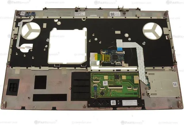 Alt view image 2 of 14 - New Dell OEM Precision 7540 Touchpad Palmrest Assembly  Smart Card Reader RGCRD