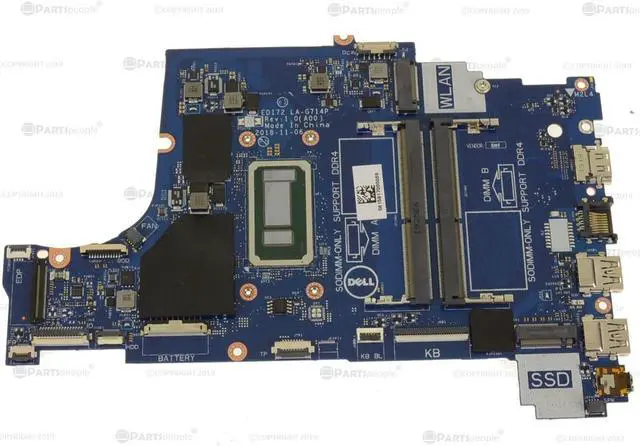 Main image of Dell OEM Inspiron 3781 3581 Motherboard System Board Core i3 Motherboard M5KN5