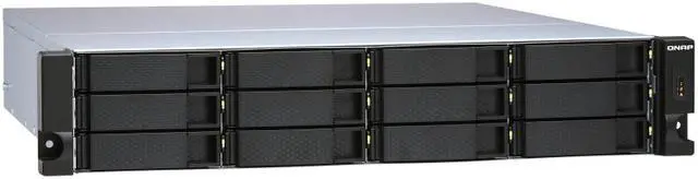 Main image of QNAP TL-R1200S-RP-US 12-bay 2U rackmount SATA JBOD expansion unit