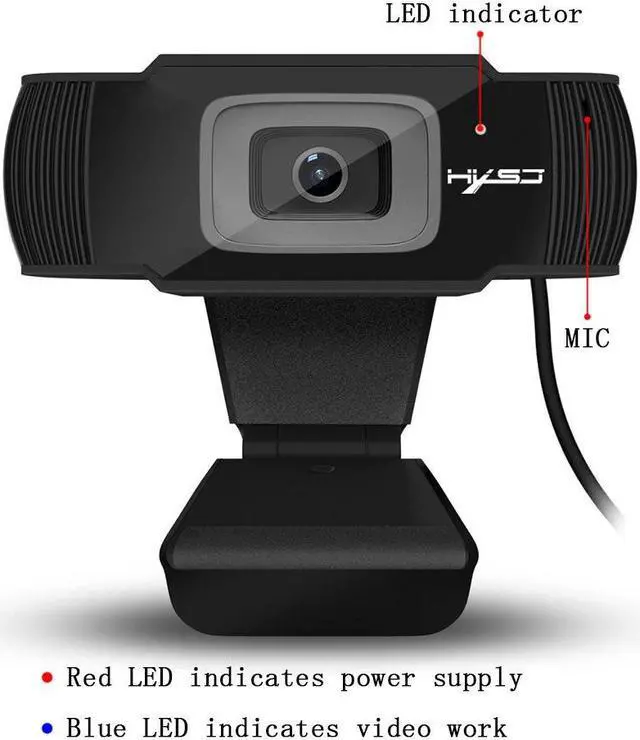Alt view image 5 of 7 - HXSJ  30fps 5 Megapixel 1080P Full HD Autofocus Webcam for Desktop / Laptop / Android TV, with Noise Reduction Microphone, Cable Length: 1.4m