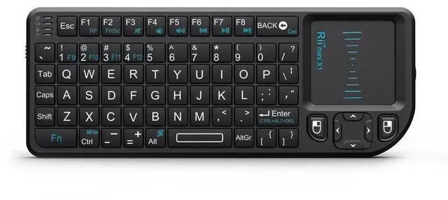 Alt view image 5 of 7 - Rii X1 Mini 2.4G Wireless Keyboard with Touchpad for Smart TV for HTPC for PC Handheld Smart Fly Mouse Gaming Accessories
