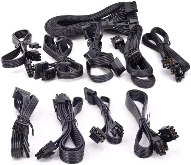 Alt view image 3 of 6 - Seasonic CPU 8pin to 4+4pin Power Supply Cable ATX 12V P4 to P8 With Net for KM3 Series X-750 X-850 SS-1050XP3 M12II Evo Series 620 650 750 850 Snow Silent 750 1050 FOCUS PLUS Gold SSR-850FX