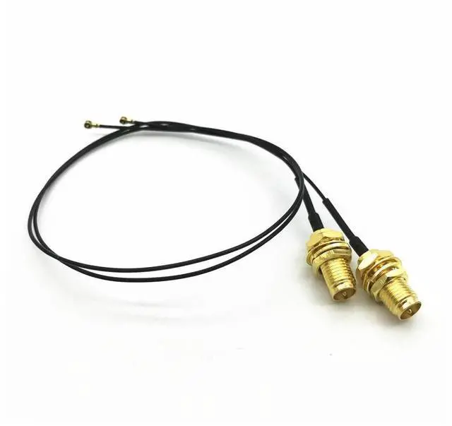 Alt view image 3 of 4 - 2 x 6dBi Dual Band M.2 IPEX MHF4 U.fl RP-SMA Wifi Antenna Set for Intel AX200 AX201 9260 9560 8265 8260 7265 7260 NGFF M.2 Card
