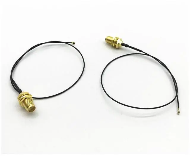 Alt view image 4 of 4 - 2 x 6dBi Dual Band M.2 IPEX MHF4 U.fl RP-SMA Wifi Antenna Set for Intel AX200 AX201 9260 9560 8265 8260 7265 7260 NGFF M.2 Card