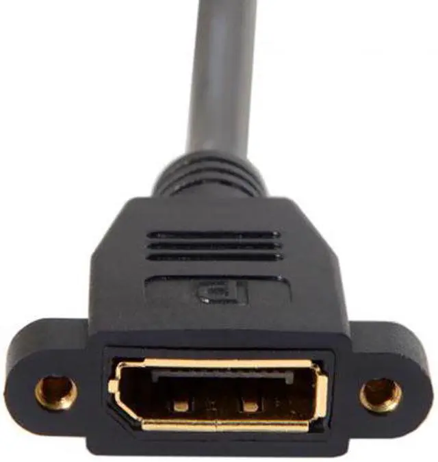Alt view image 3 of 7 - Jimier Cable DisplayPort Display Port Male to Female 90 Degree Right Down Angled Extension Cable