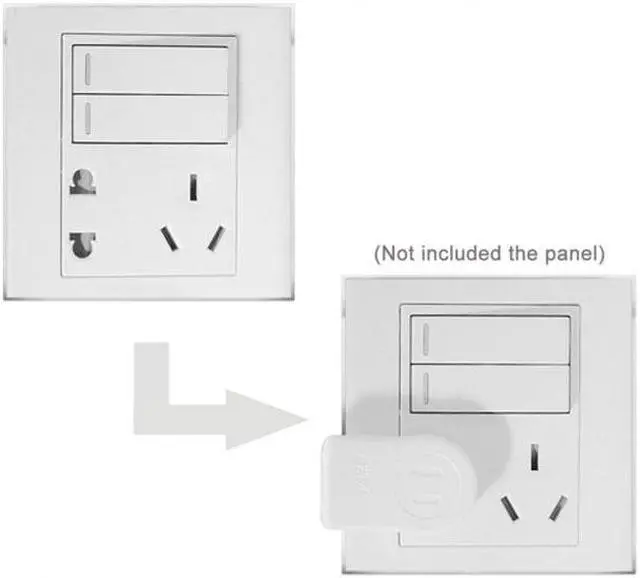 Alt view image 6 of 7 - NEMA 1-15P USA Outlet Saver Power Extension Adapter 2-prong 2 Outlets 90 Degree Up Down Angled