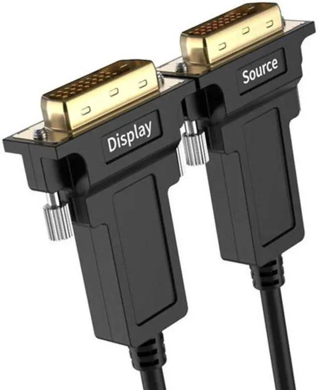 Alt view image 4 of 7 - Xiwai Cable DVI AOC Cable 2M 5M 10M 20M 50M 100M 200M Active Fiber Optic Fast Transfer Ultra FHD 4K 60hz