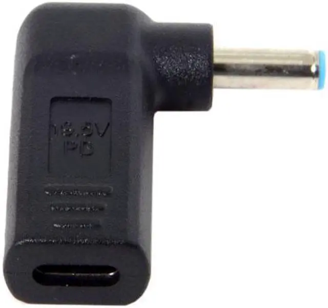 Alt view image 2 of 4 - CYSM USB 3.1 Type C USB-C to DC 4.5*3.0mm HP Adapter PD Emulator Trigger 90 Degree Angled