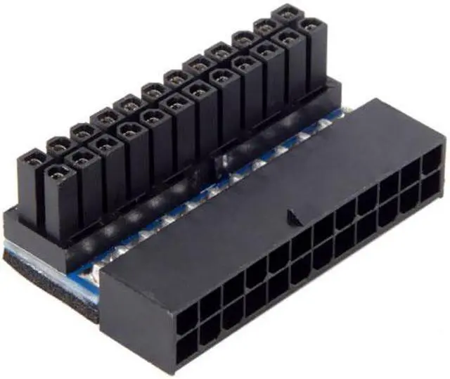 Main image of Xiwai CY  PW-007 ATX 24Pin Female to 24pin Male 90 Degree Power Adapter Mainboard Motherboard for Desktops PC Supply