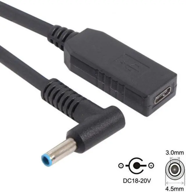 Alt view image 2 of 7 - Jimier Cable USB 3.1 Type C USB-C to DC 20V 4.5 3.0mm Power Plug PD Emulator Trigger Charge Cable for Laptop